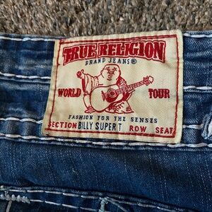 True Religion Indigo Denim with White Stitching